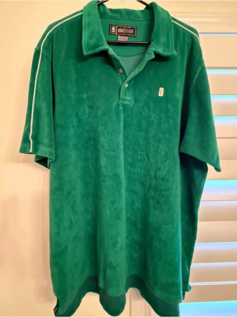 Reebok NBA Fusion Green Men’s Polo Golf Style Shirt- XL